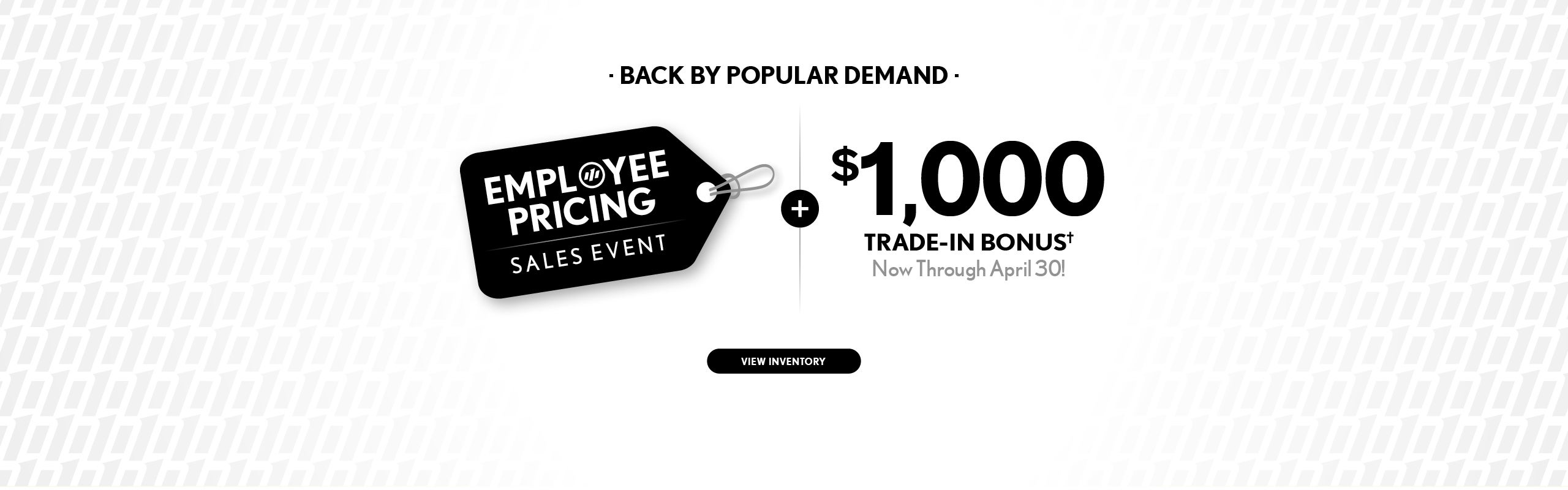 Employee Pricing Sales Event